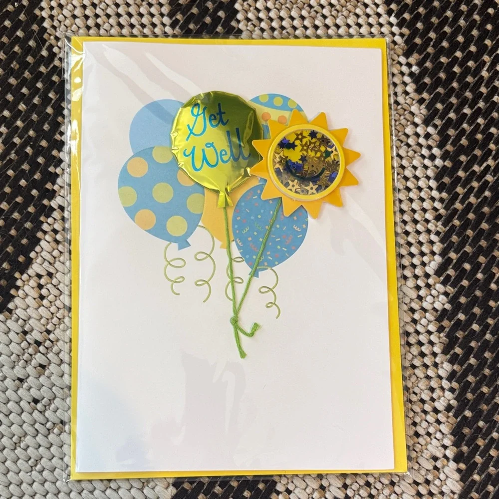 🆕Papyrus 3D “Get Well” Greeting Card